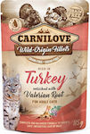 Carnilove Pouches Turkey enriched with Valerian Root Υγρή Τροφή Γάτας με Γαλοπούλα 85gr