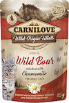 Carnilove Pouches Wild Boar enriched with Chamomile 85gr