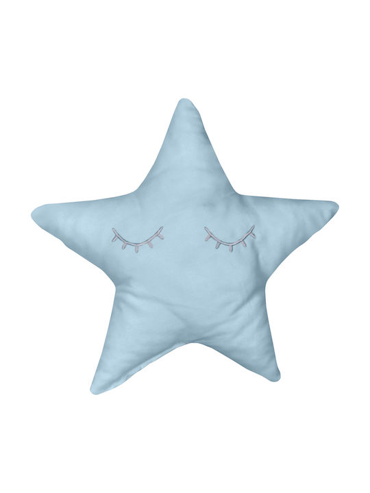 Baby Oliver Διακοσμητικό Μαξιλάρι Κούνιας "Αστέρι" Γαλάζιο 32x32cm