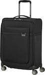 Samsonite Airea Spinner Cabin Travel Suitcase Fabric Black with 4 Wheels Height 55cm.