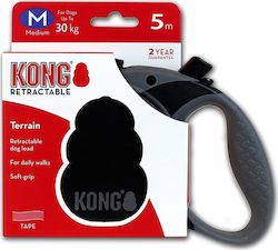 Kong Каишка Водач За Куче Среден Черен 5м