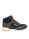 Parry Leather Kids Boots with Zipper Brown