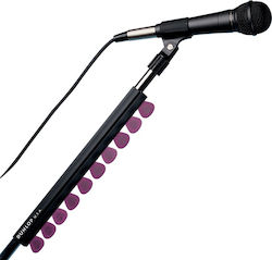 Dunlop 12" Black Mic Stand Pickholder Plektrumhalter in Schwarz Farbe