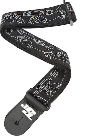 Daddario Joe Satrani Woven Guitar Strap Gurt für Gitarre / Bass Mehrfarbig
