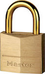 Master Lock 635EURD Steel Padlock Brass with Key 35mm 1pcs