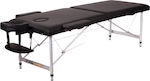 MegaFitness ALU 2 L Aluminum Portable/Folding Black Massage and Physiotherapy Bed 192x70cm