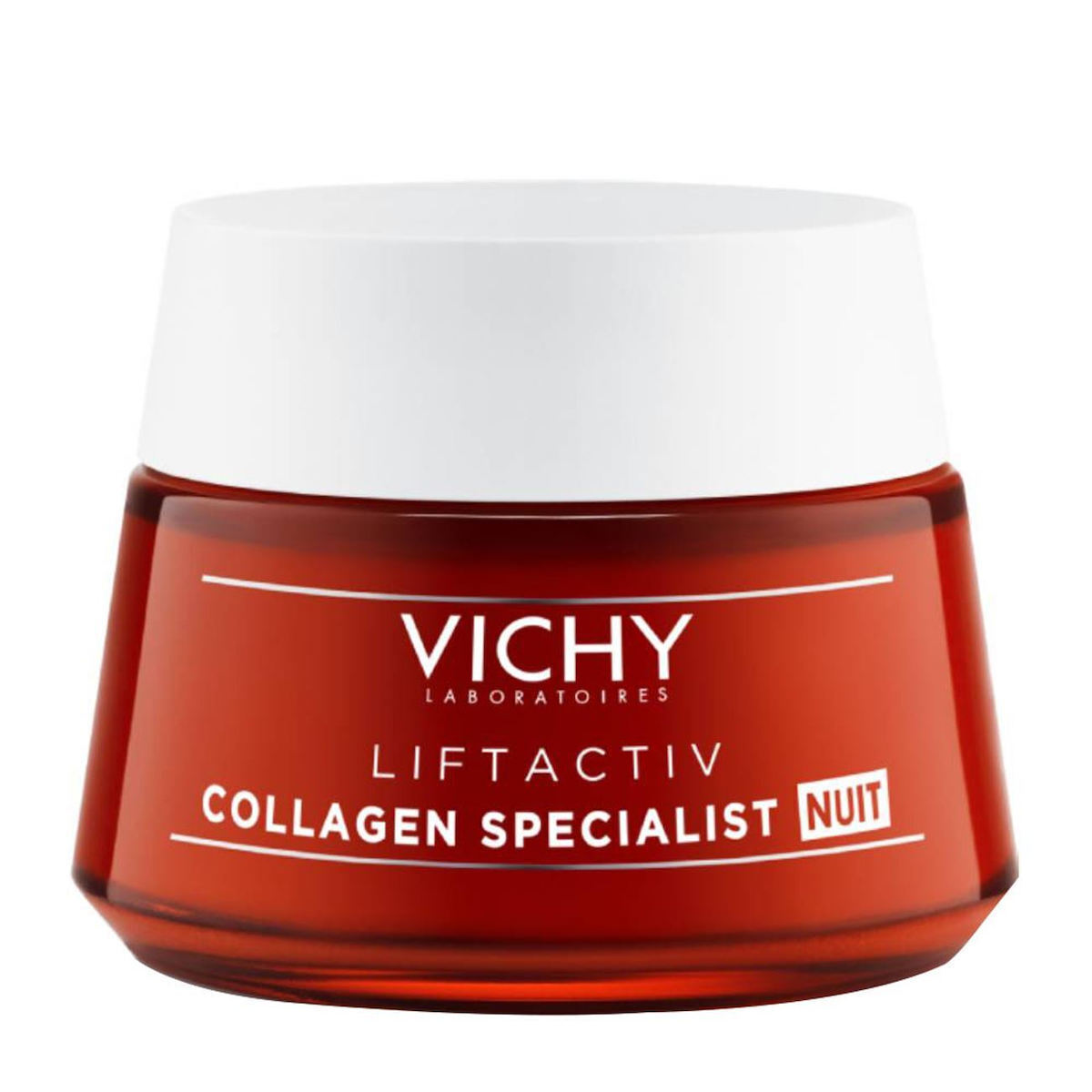 Vichy Liftactiv Collagen Specialist Κρέμα Προσώπου Νυκτός για Αντιγήρανση, Σύσφιξη & Λάμψη με Υαλουρονικό Οξύ & Βιταμίνη C 50ml