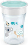 Nuk Baby & Kleinkind Becher Magic Cup aus Kunststoff Türkis 1Stück 230ml für 8m+m+