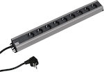 Bachmann 9-Outlet Power Strip 2m Gray