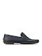 Sea & City Men's Leather Moccasins Black