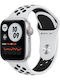 Apple Watch SE Nike Aluminium 40mm Αδιάβροχο με Παλμογράφο (Silver)