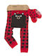 Kinder Leggings Lang Rot Grip+Easy Crawler Pants & Socks Set