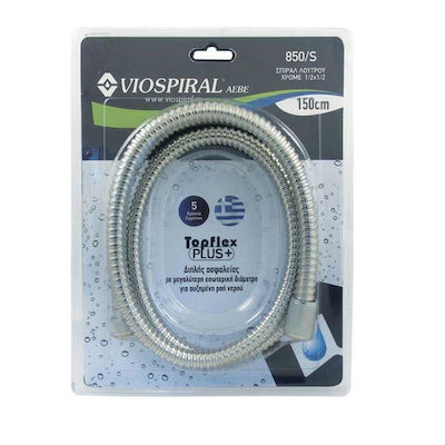 Viospiral Topflex+ Duschschlauch Spirale Inox 200cm Silber