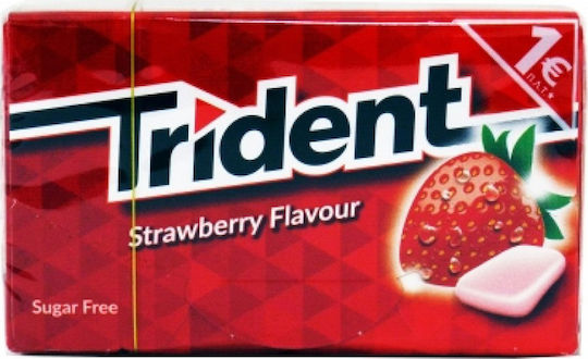 Trident Chewing gum with Φράουλα Flavour Sugar Free 23.8gr