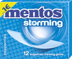 Mentos 12 Storming mit Geschmack Minze Ohne Zuckerzusatz 1Stück 33gr