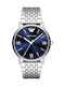 Emporio Armani Kappa Herrenuhr 41mm Batterie mit Silber Metallarmband