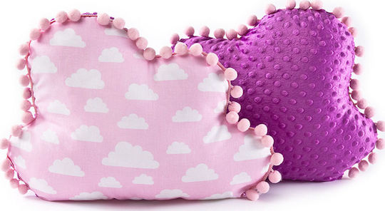 Sensillo Decorative Cradle Pillow Pink