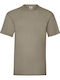Fruit of the Loom Valueweight Τ Men's Short Sleeve Promotional T-Shirt khaki