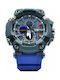 Expcni Watch Battery with Blue Rubber Strap