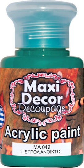 Maxi Decor Acrylic Color Paint Decoupage Green 60gr 60ml