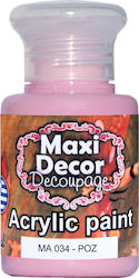 Maxi Decor Ακρυλικό Χρώμα Χρώμα Decoupage Ροζ 6...