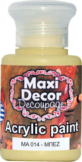 Maxi Decor Acrylic Color Paint Decoupage Beige 60ml
