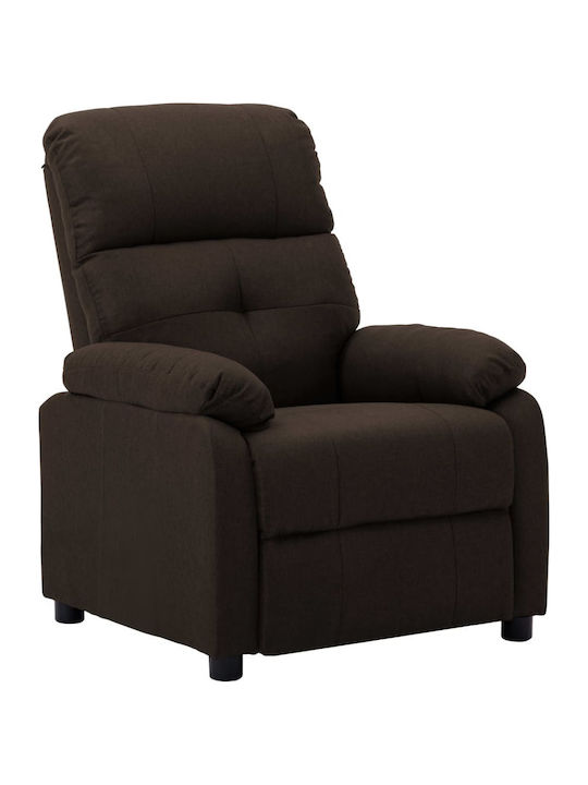 Πολυθρόνα Relax με Υποπόδιο Σκούρο Καφέ 76x90x1...