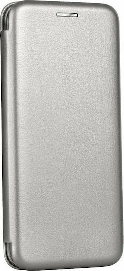 Elegance Книга Изкуствена кожа Сив (Galaxy Note 20 Ultra)