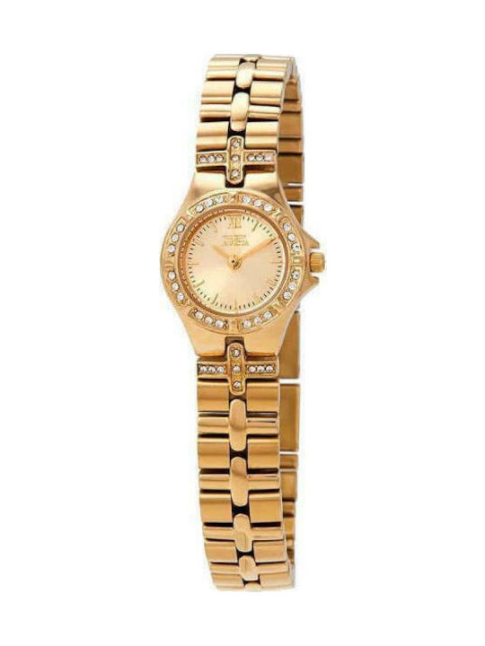 Invicta Wildflower Watch with Pink Gold Metal Bracelet