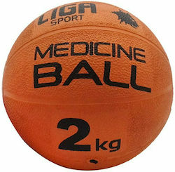 Liga Sport Μπάλα Medicine 2kg σε Πορτοκαλί Χρώμα