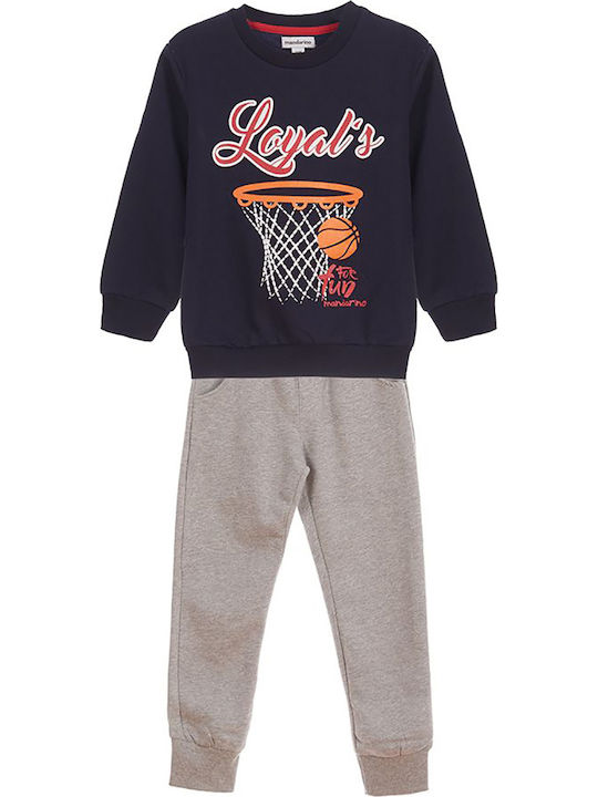 Mandarino Kinder Sweatpants Set - Jogginganzug Marineblau 2Stück Σετ Φόρμας Basketball