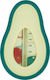 Kikka Boo Analog Bade-Thermometer Avocado 0°C bis 50°C Grün