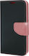 Fancy Wallet Piele artificială Negru (Galaxy A41)