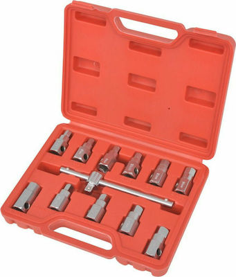 vidaXL Hex Nut Wrench 12pcs Oil Set