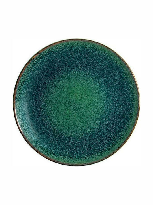 Bonna Plate Shallow made of Porcelain Green with Diameter 21cm 12pcs