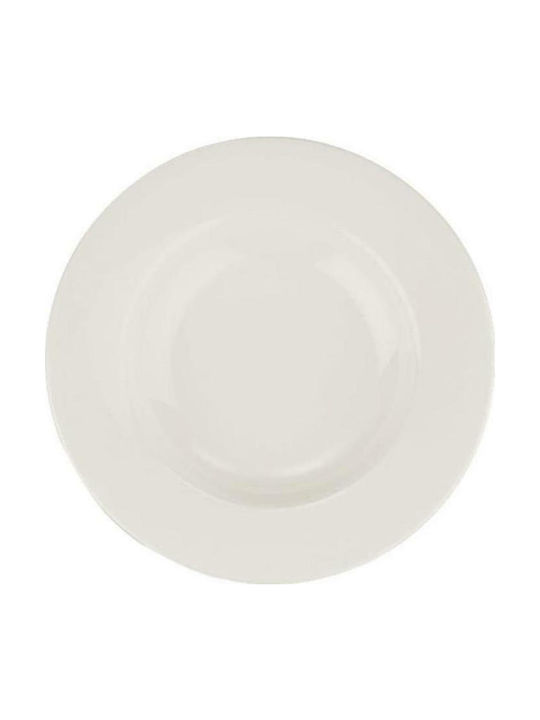 Bonna Plate Soup made of Porcelain White with Diameter 23cm 12pcs