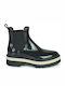 Netty Women's Short Mid Heel Wellies Black