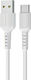 Borofone BX16 Regular USB 2.0 Cablu USB-C bărbătesc - USB-A 18W Alb 1m