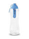 Dafi Filter Bottle Water Bottle Plastic with Filter 700ml Transparent Blue
