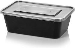 Intertan Disposable Plastic PP Tableware for Hot / Microwave Safe 750ml Black 50pcs Intertan Disposable Plastic PP Tableware for Hot / Microwave Safe 750ml Black 50pcs