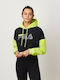Saachi Cropped Women's Sweatshirt Hooded Multicolour