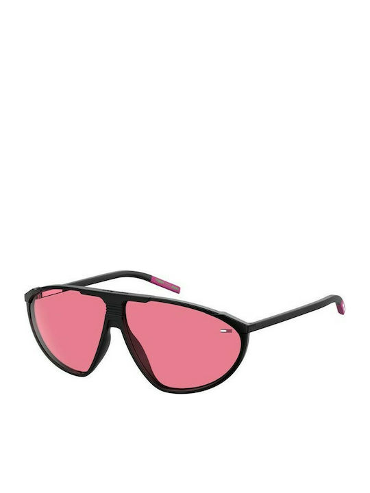 Tommy Hilfiger Sunglasses with Black Frame and Pink Lens TJ0027/S 807/U1