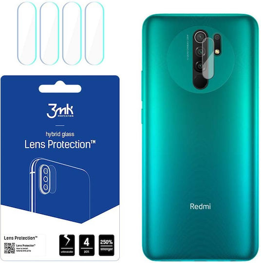 3MK Hybrid Glass Protection Προστασία Κάμερας Tempered Glass Διάφανο για το Redmi 9