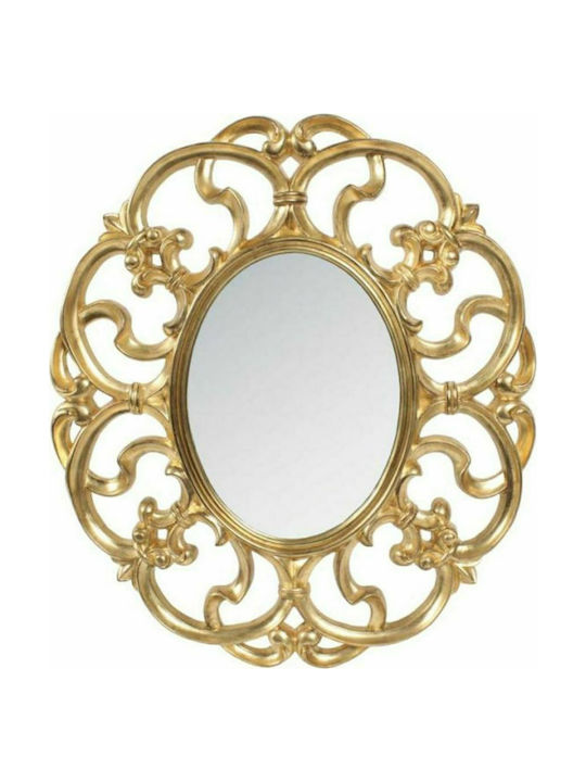 GOLD MIRROR POLYESTER 65x75cm