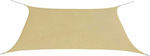 vidaXL Rectangular Shade Sail Beige 4x2m