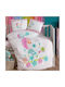 Homeline Hello Baby Baby Sheets Set Crib Cotton Multicolored 100x150cm 3pcs