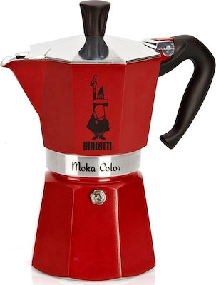 Bialetti Moka Express Espresso-Kanne 3 Cups Rot