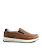 Zen Air Men's Leather Moccasins Tabac Brown