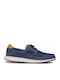 Clarks Un Pilot Lace Men's Leather Boat Shoes Blue