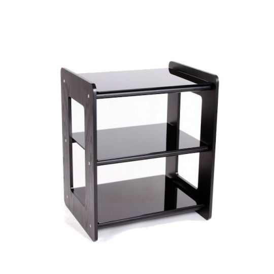 Custom Design Concept 300 Mobilier Hi-Fi Lemn Frasin negru/Fenin negru Sticlă neagră 48.5x60x40cm